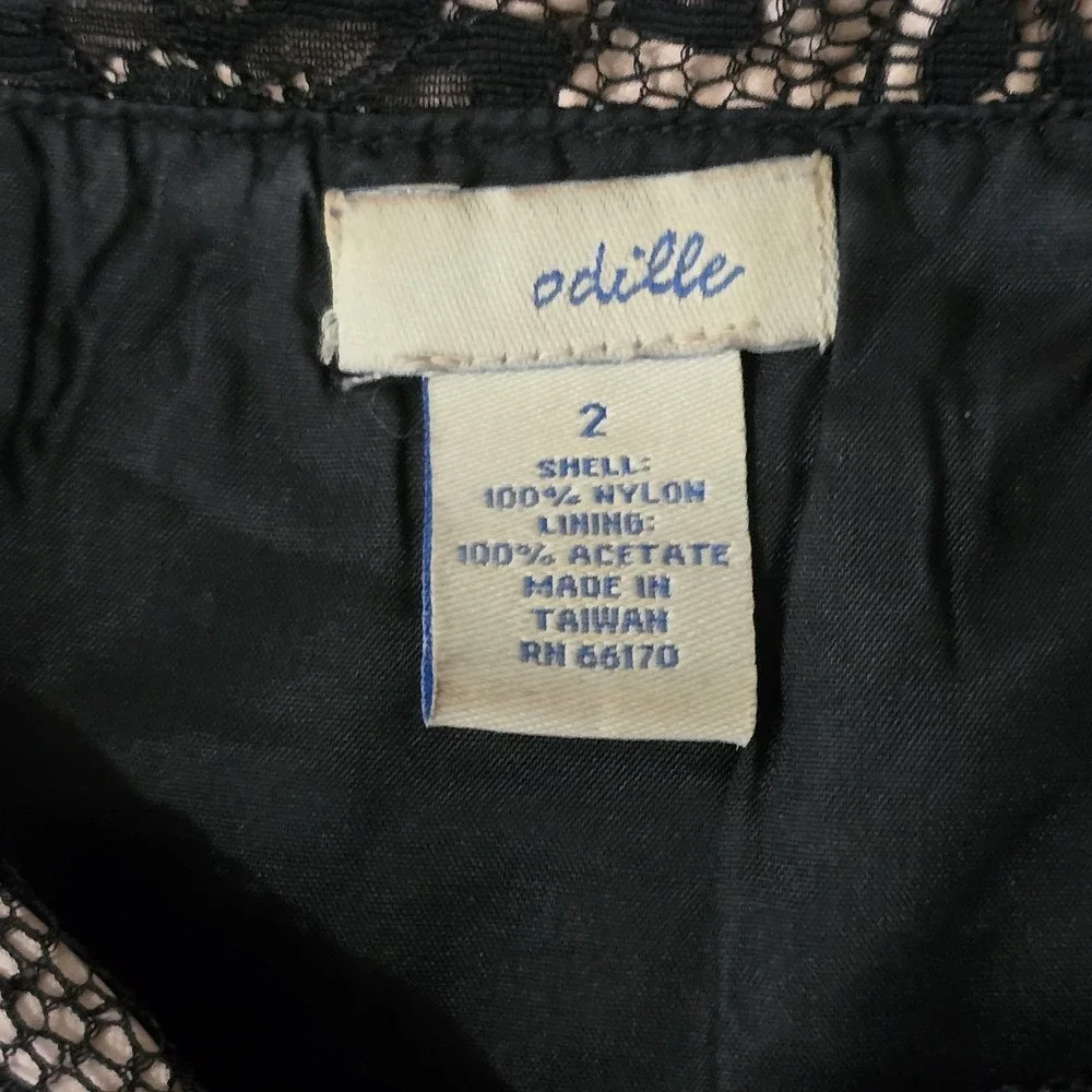 Odille Black Lace Midi Dress Bow Detail‎ Romantic Coquette Vintage Style 2